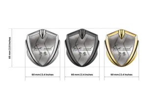 Domed Emblem Badge Universal Shiny Domed